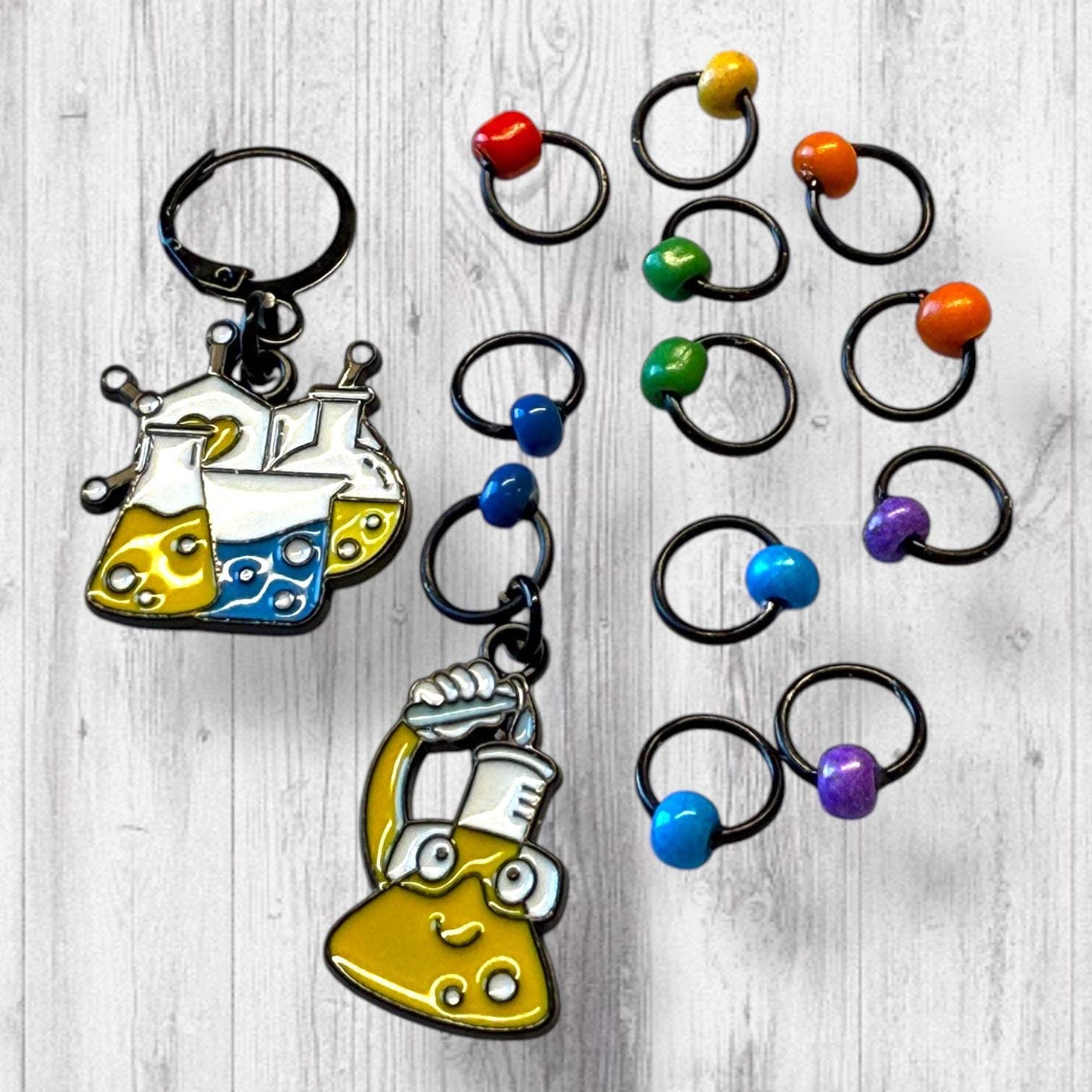 Science of Stitches Progress and Stitch Markers