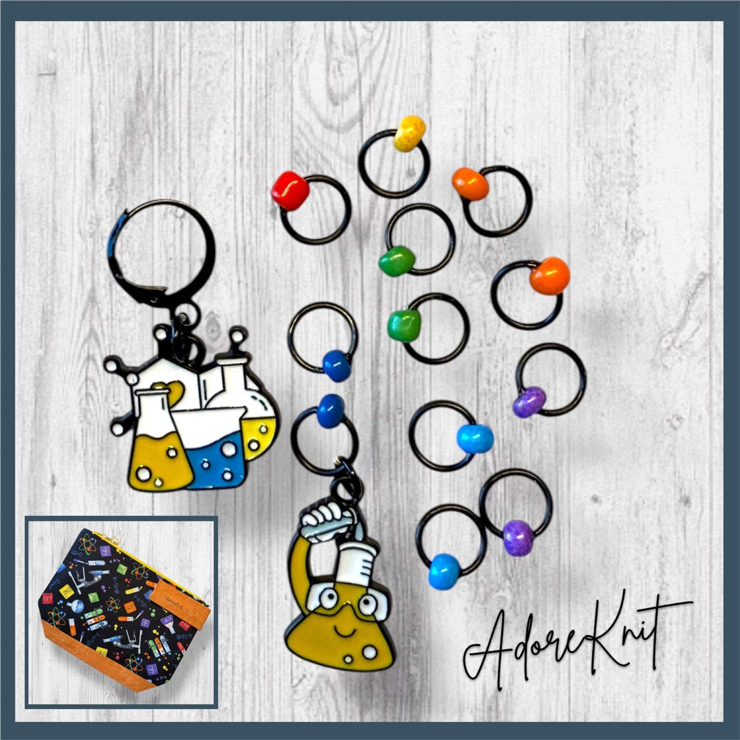 Science of Stitches Progress and Stitch Markers