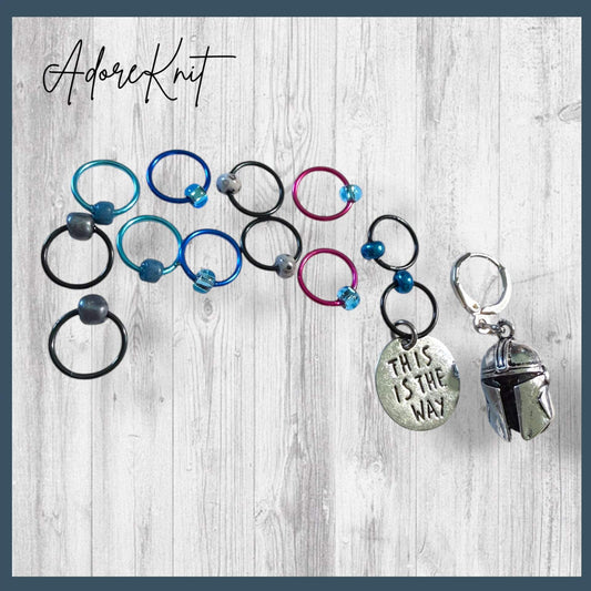 This Is the Way to Finish the Project Progress and Stitch Markers
