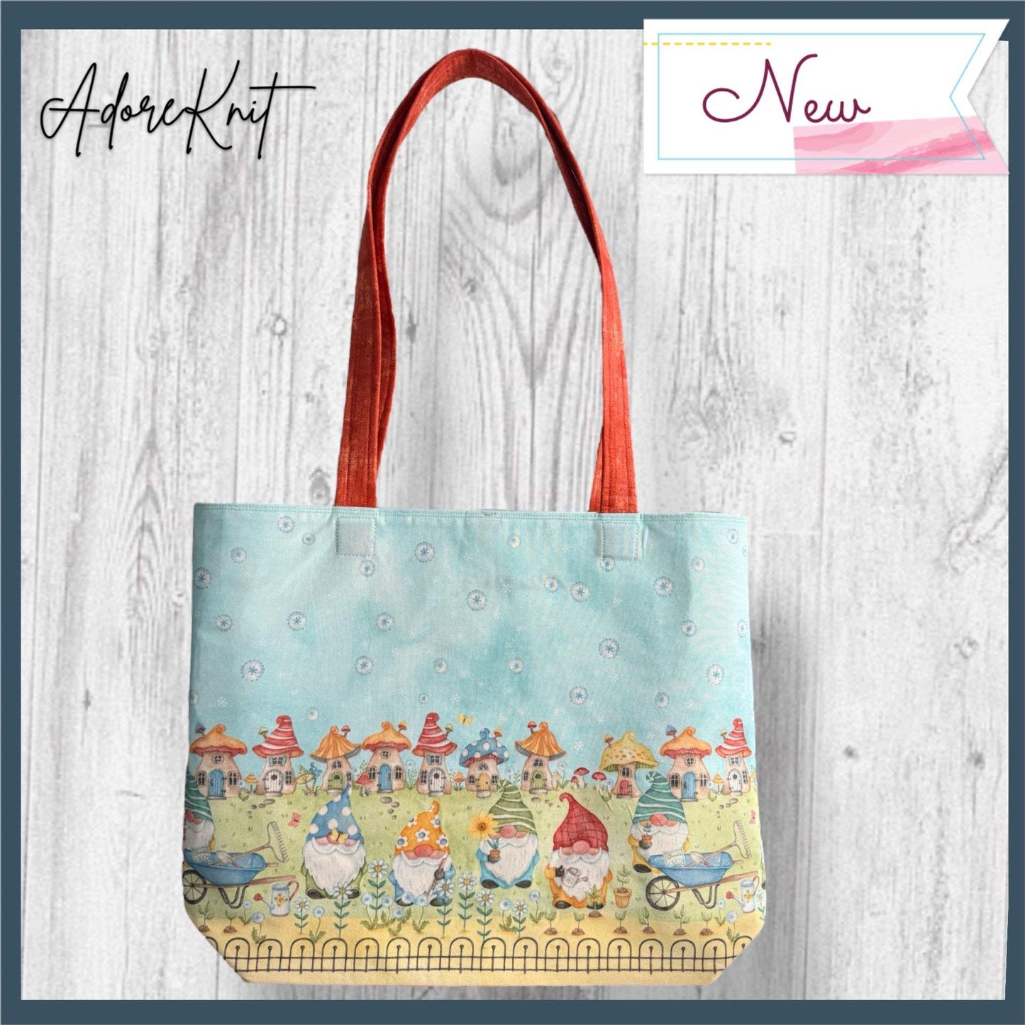 Gnomegrown Delights Summer Project Bag Commuter or Day-to-Day
