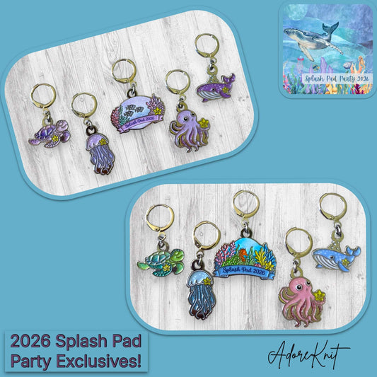 AdoreKnit 2026 Exclusive Splash Pad Party Crew Progress Marker Sets