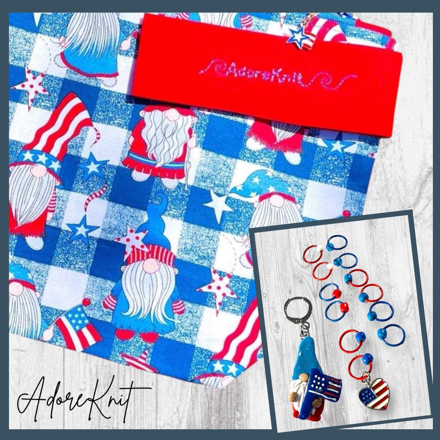 Red White and GNOME Project Bag