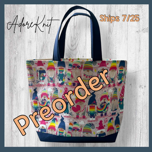 Choose Happy Gnomes Project Bag