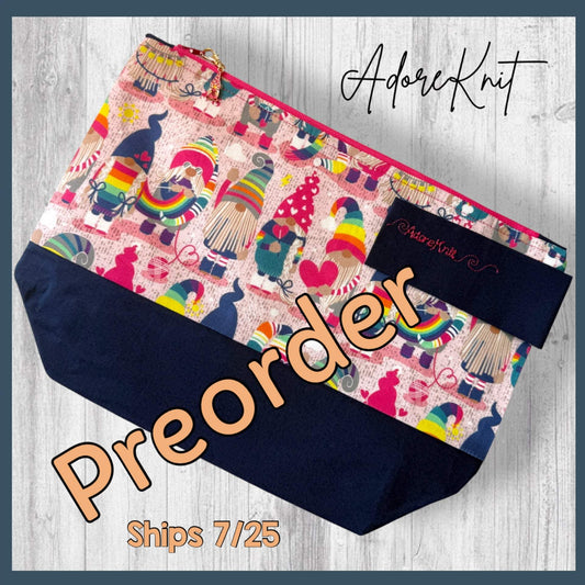 Choose Happy Gnomes Project Bag
