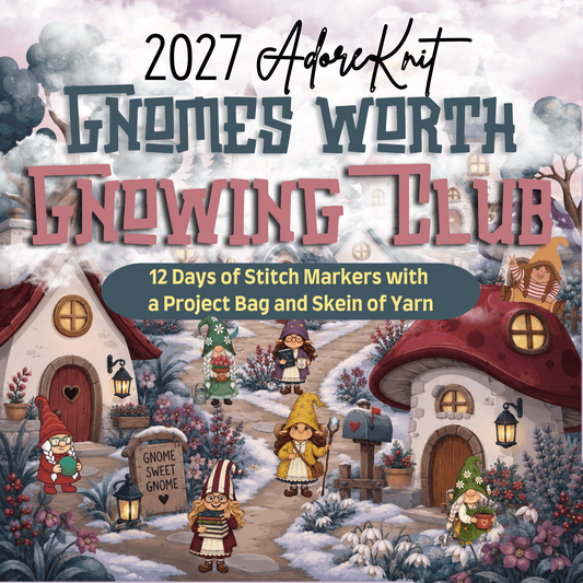 2027 Gnomes Worth Gnowing Knitting Countdown Club | AdoreKnit