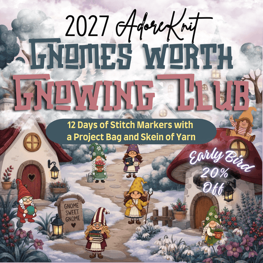 2027 Gnomes Worth Gnowing Knitting Countdown Club | AdoreKnit