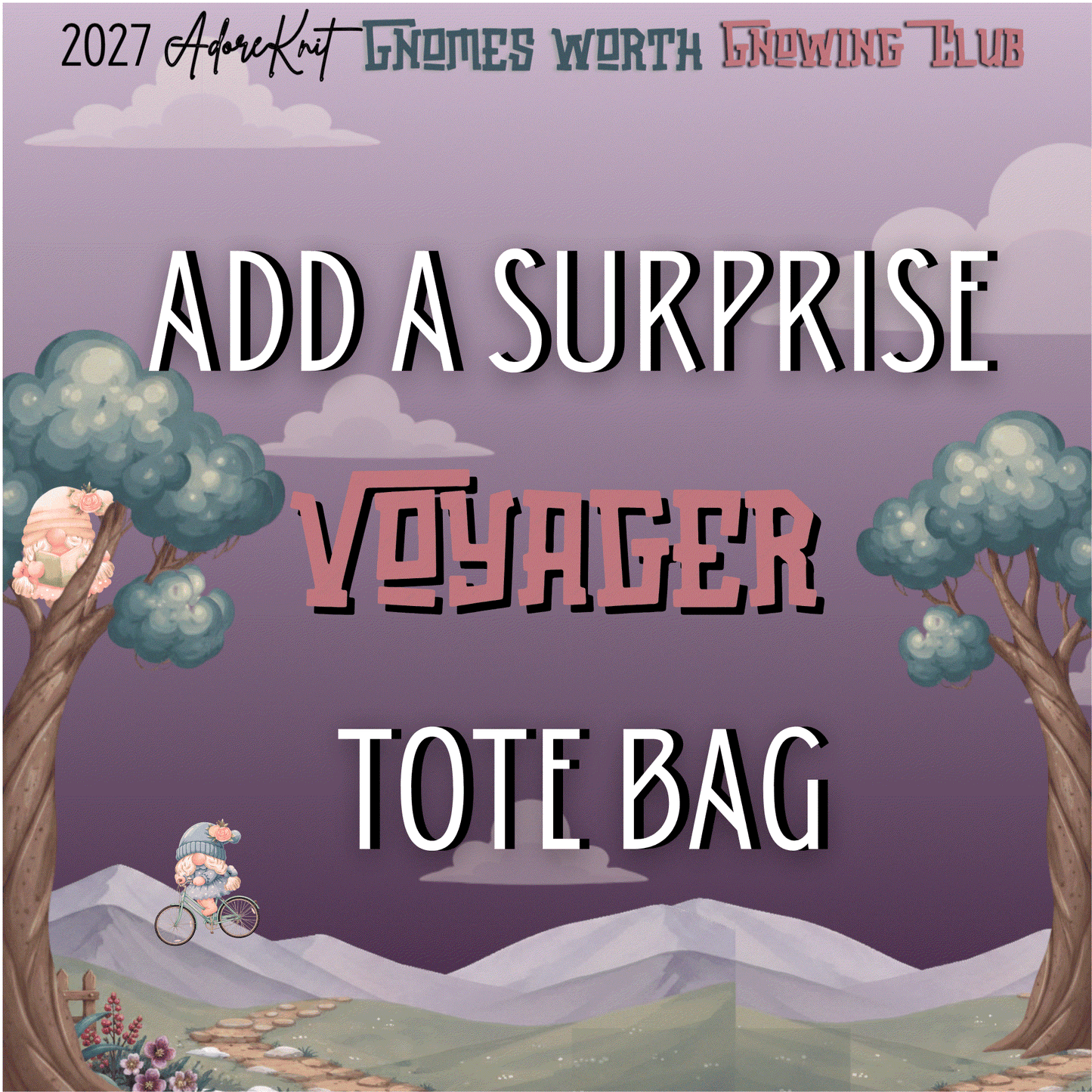 2027 Gnomes Worth Gnowing Knitting Countdown Club | AdoreKnit