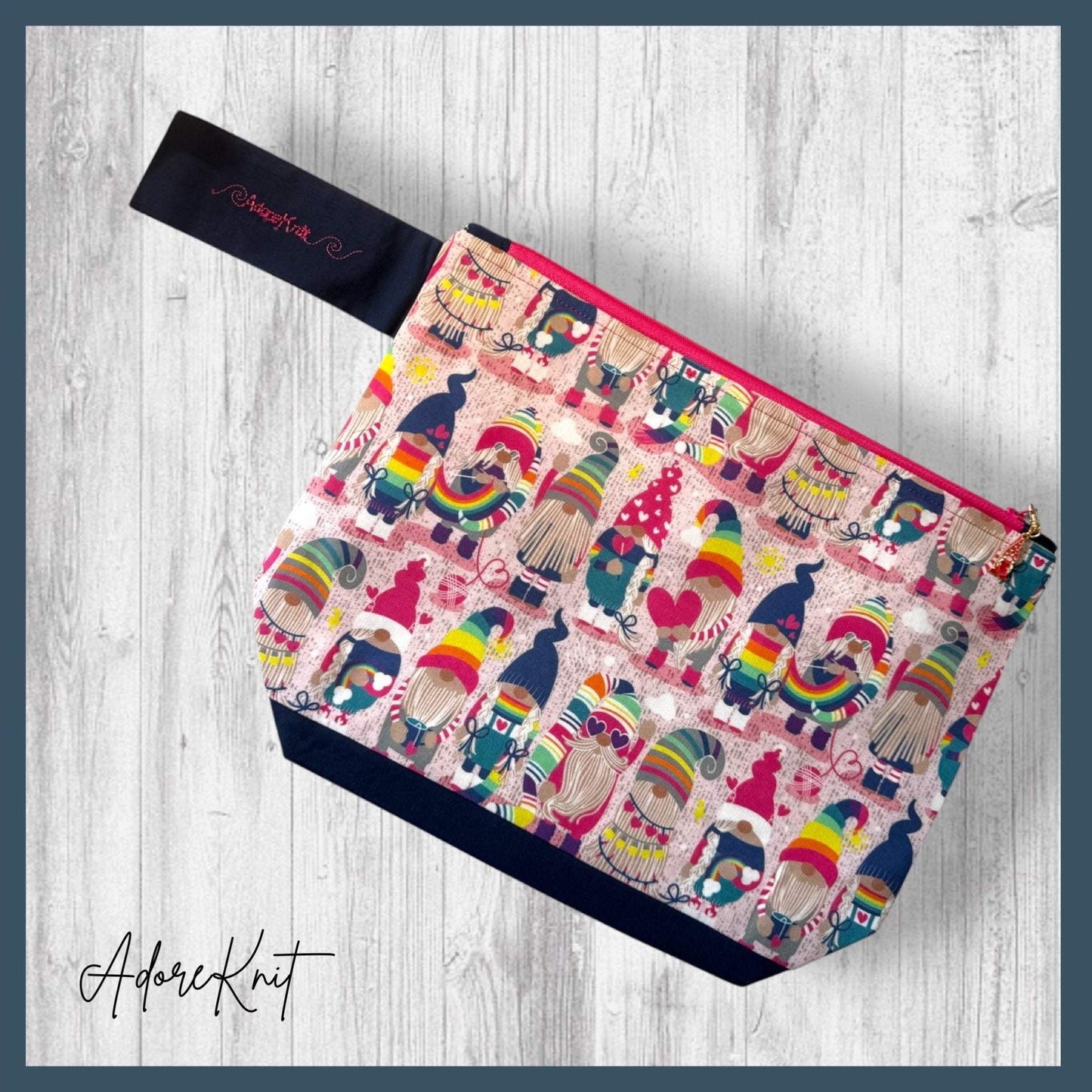Choose Happy Gnomes Project Bag