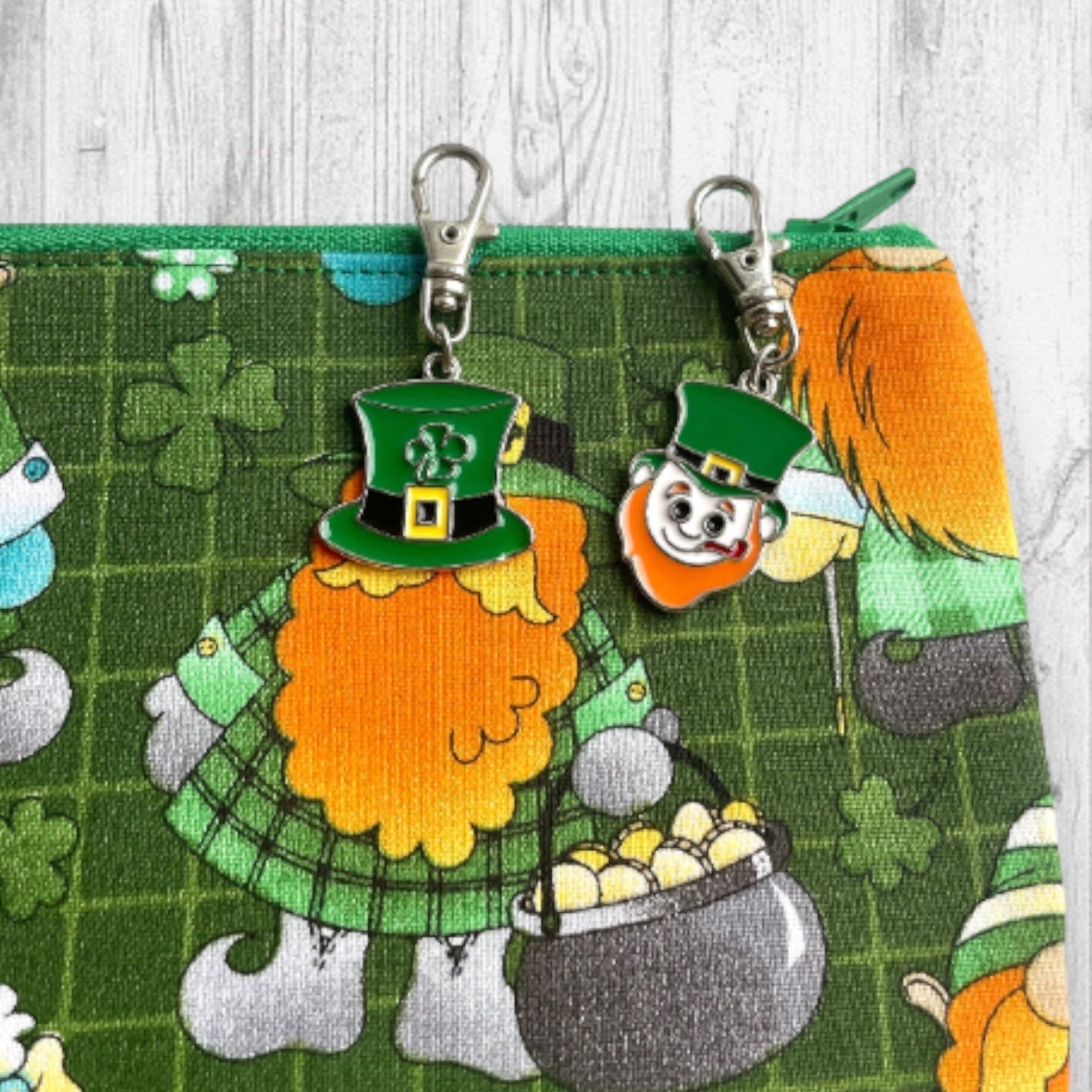 St. Patricks Day Gnomes Project Bag - AdoreKnit