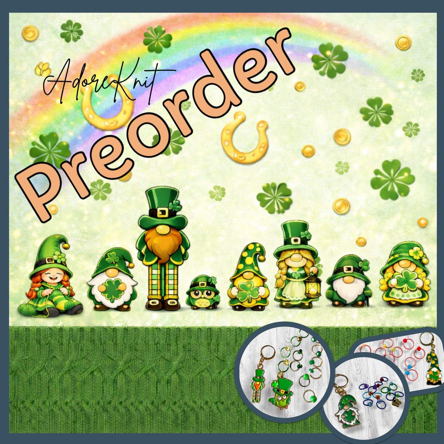PREORDER Pot of Gold Over the Gnomebow Project Bag