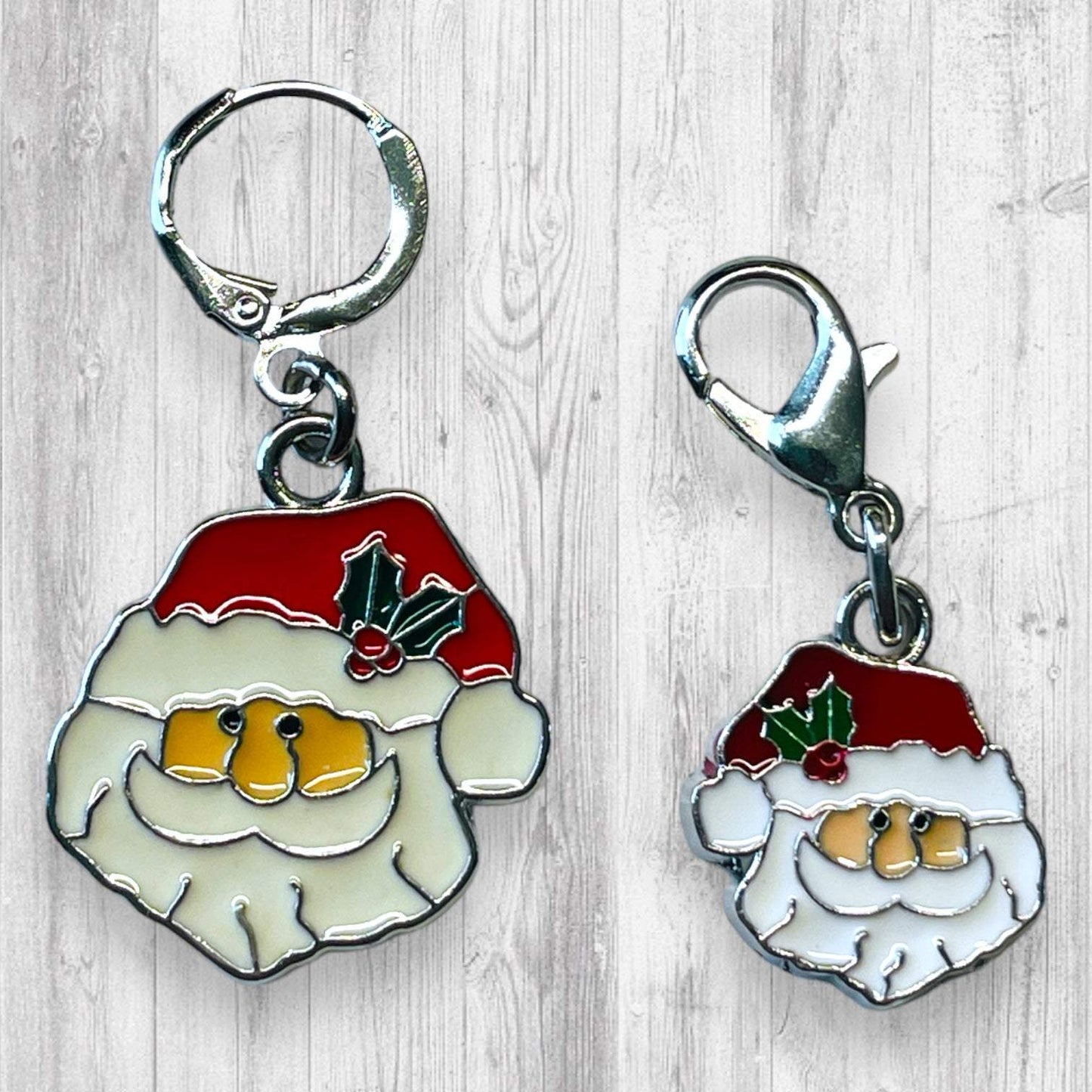 Noel Santa Progress and Stitch Markers - AdoreKnit