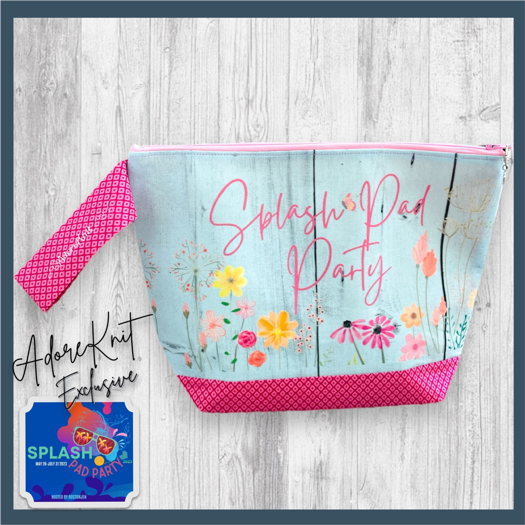 2023 Splash Pad Party Equator or Day-to-Day Project Bag - AdoreKnit