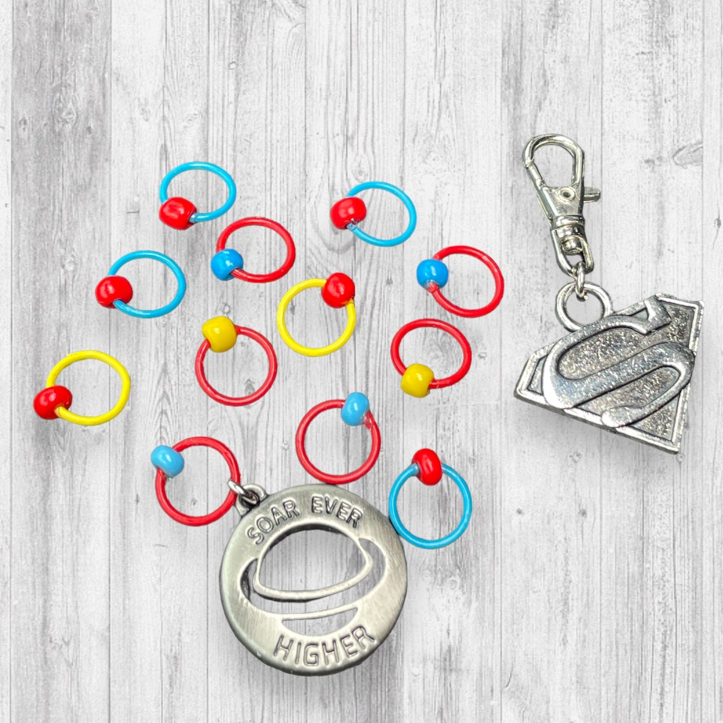 Soar Ever Higher Progress and Stitch Markers - AdoreKnit