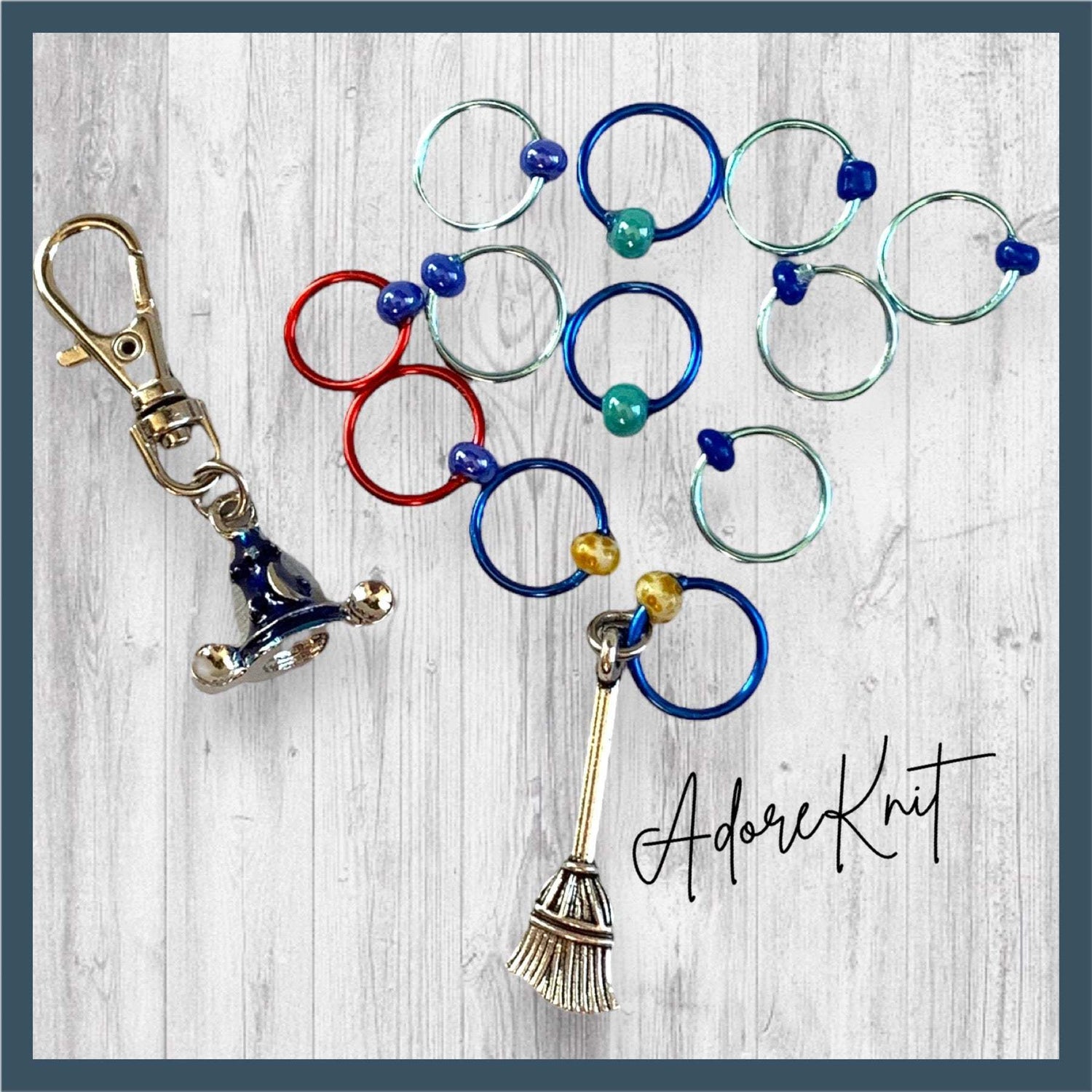 Sorcerer Hat Progress and Stitch MarkersAdoreKnitSorcerer Apprentice Progress and Stitch Markers. The hat is at the center of the Fantasia segment entitled ‘The Sorcerer’s Apprentice’ was our inspiration for this mSorcerer Hat Progress