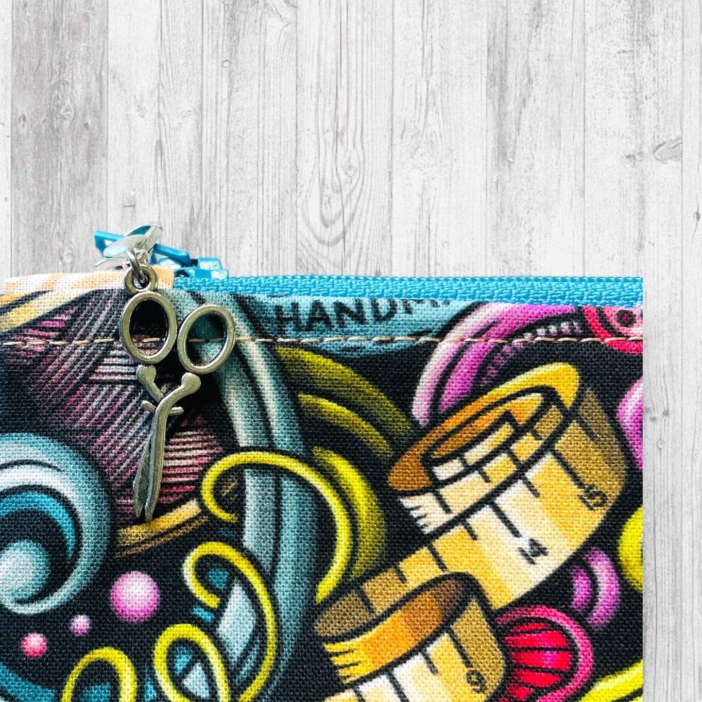 Knitting Tools Doodle Project Bag - AdoreKnit