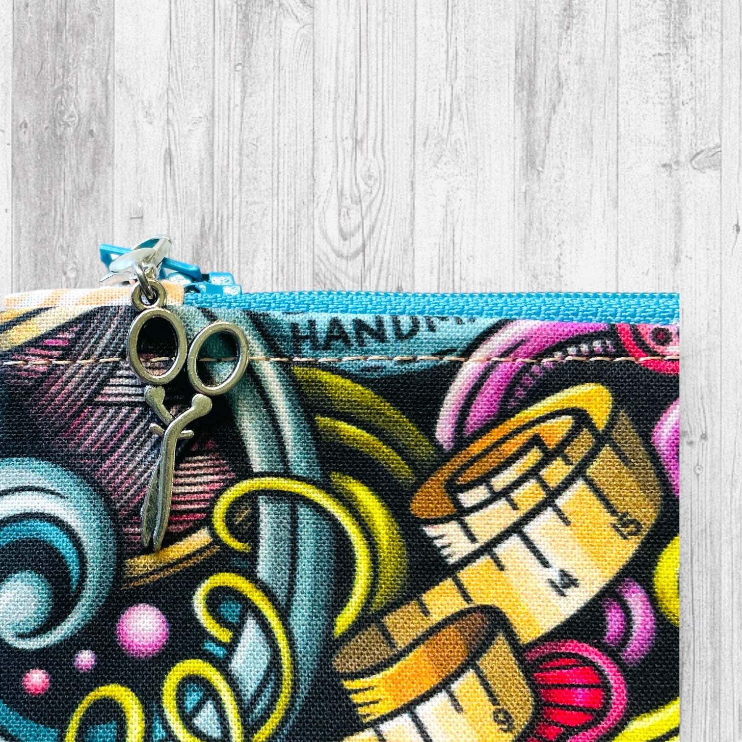 Knitting Tools Doodle Project Bag - AdoreKnit