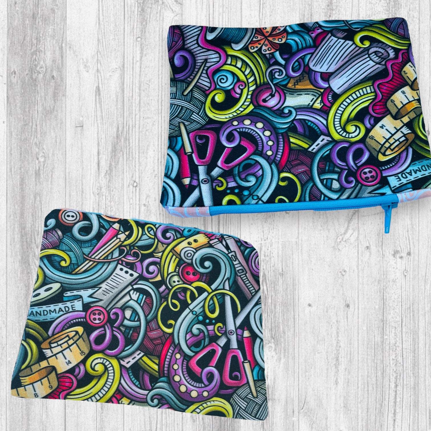 Knitting Tools Doodle Project Bag - AdoreKnit