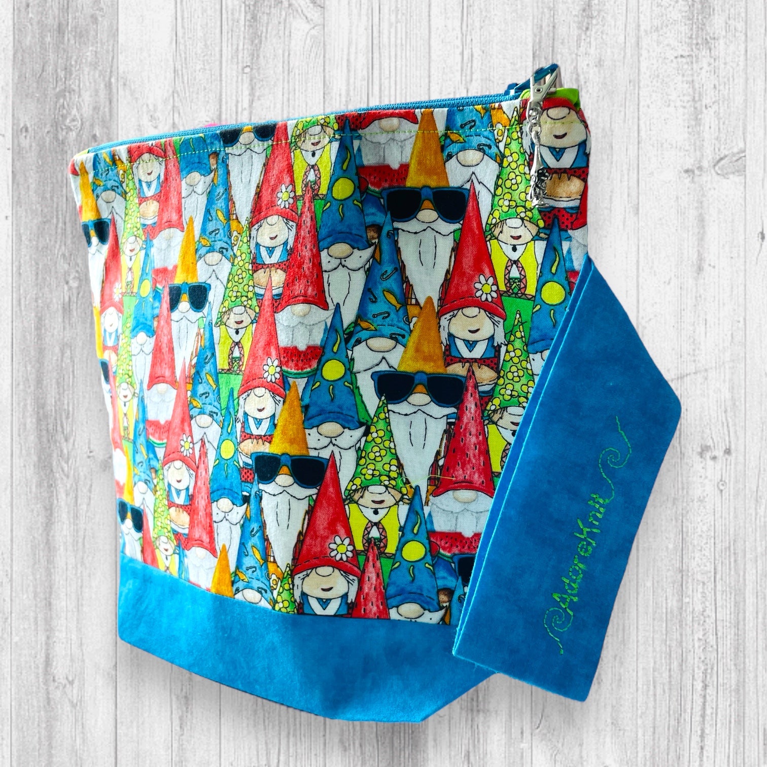 Summertime Gnomes Project Bag - AdoreKnit