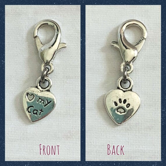 Happy Tabby Cat Progress and Stitch Markers - AdoreKnit