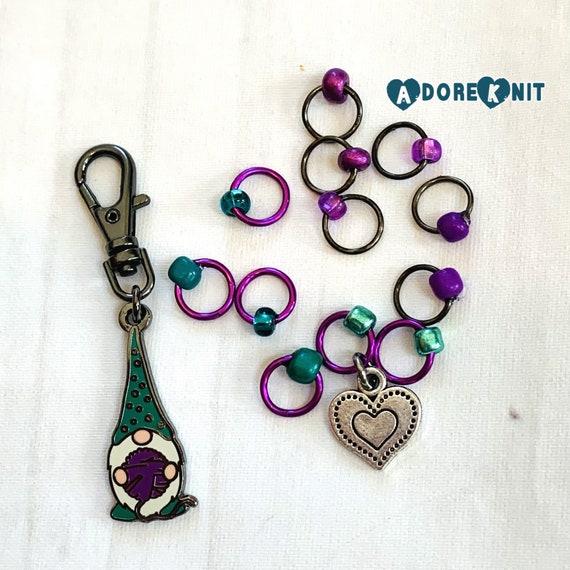 Gnome body is as funny as you! Progress and Stitch Markers - AdoreKnit
