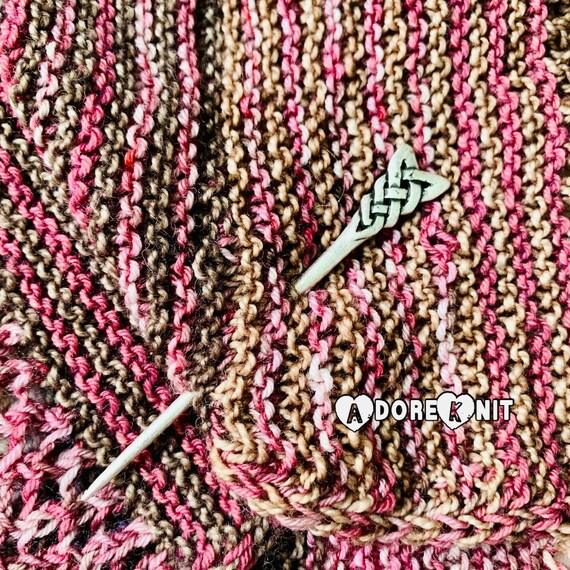 Braided Shawl Pin - AdoreKnit