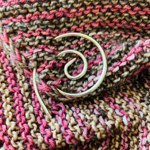 Spiral Cable Needle or Shawl Pin - AdoreKnit