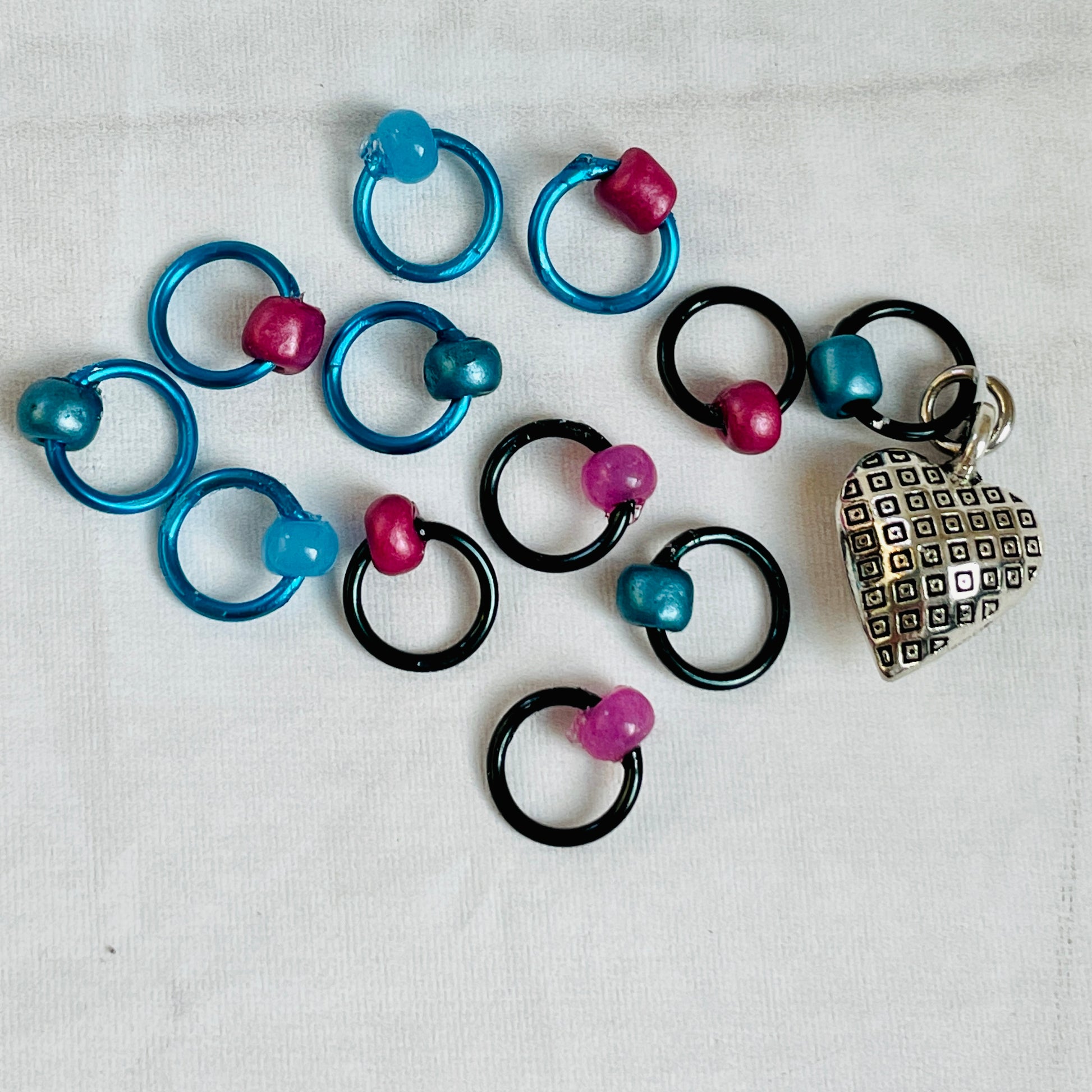 August Limited Edition Stitch Markers - Sealed with a Kiss