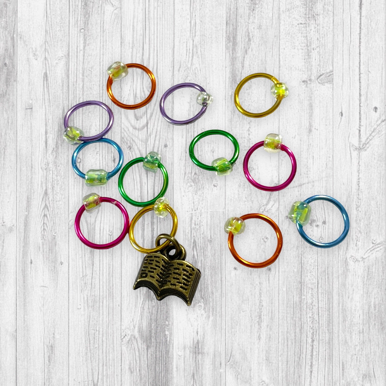 A Dreamy Far-off Look Pogress and Stitch Markers - AdoreKnit