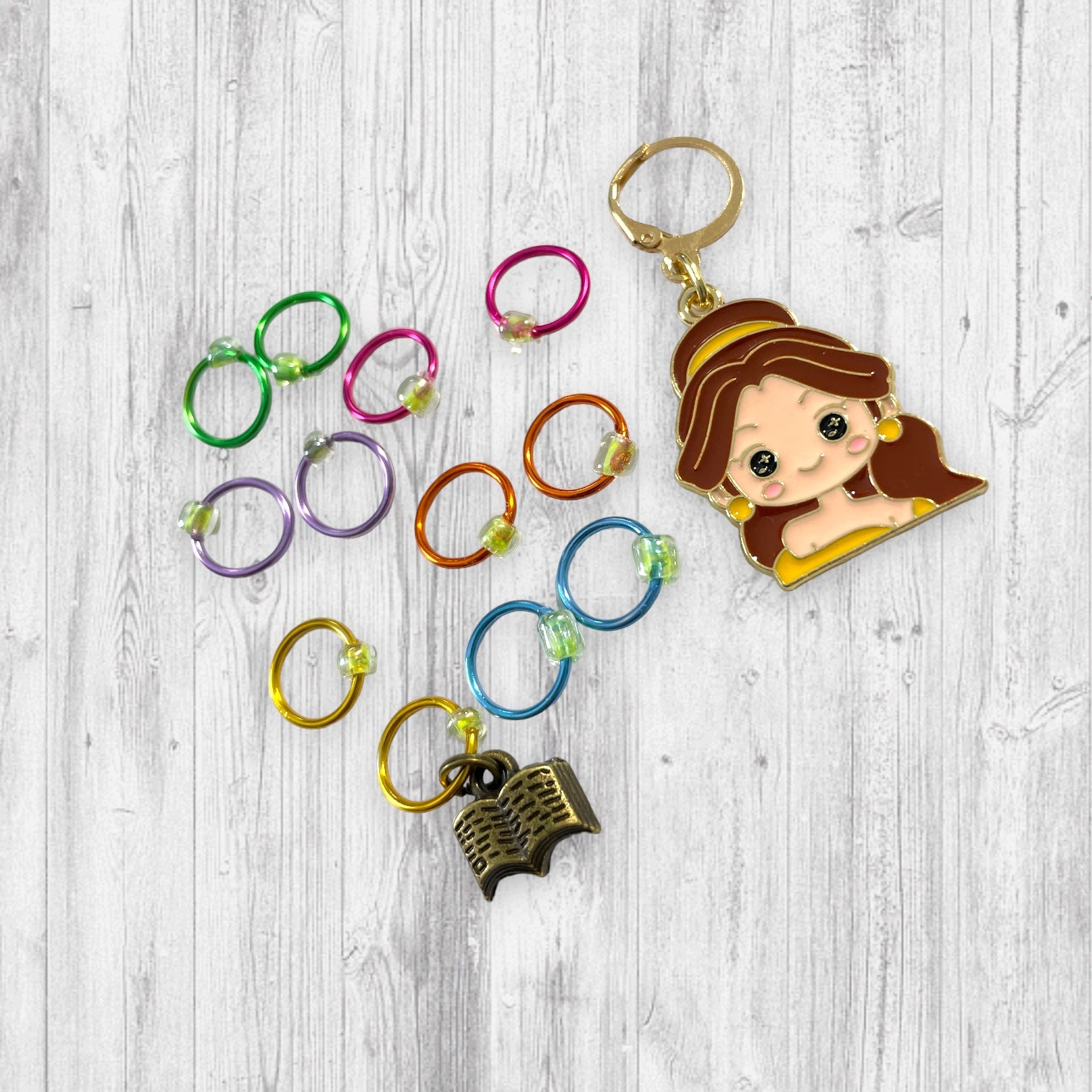 A Dreamy Far-off Look Pogress and Stitch Markers - AdoreKnit