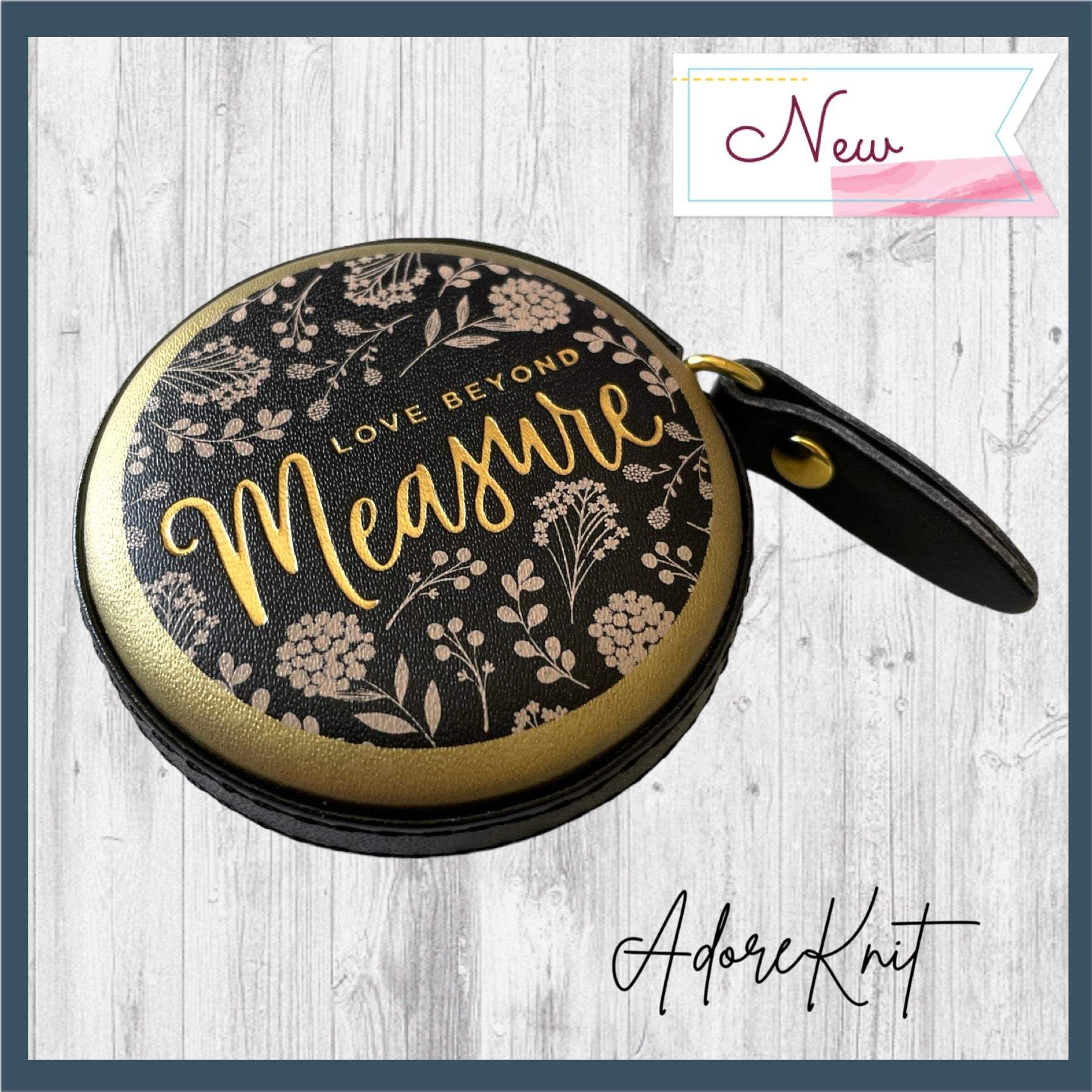 Black Love Beyond Measure Tape Measure - AdoreKnit