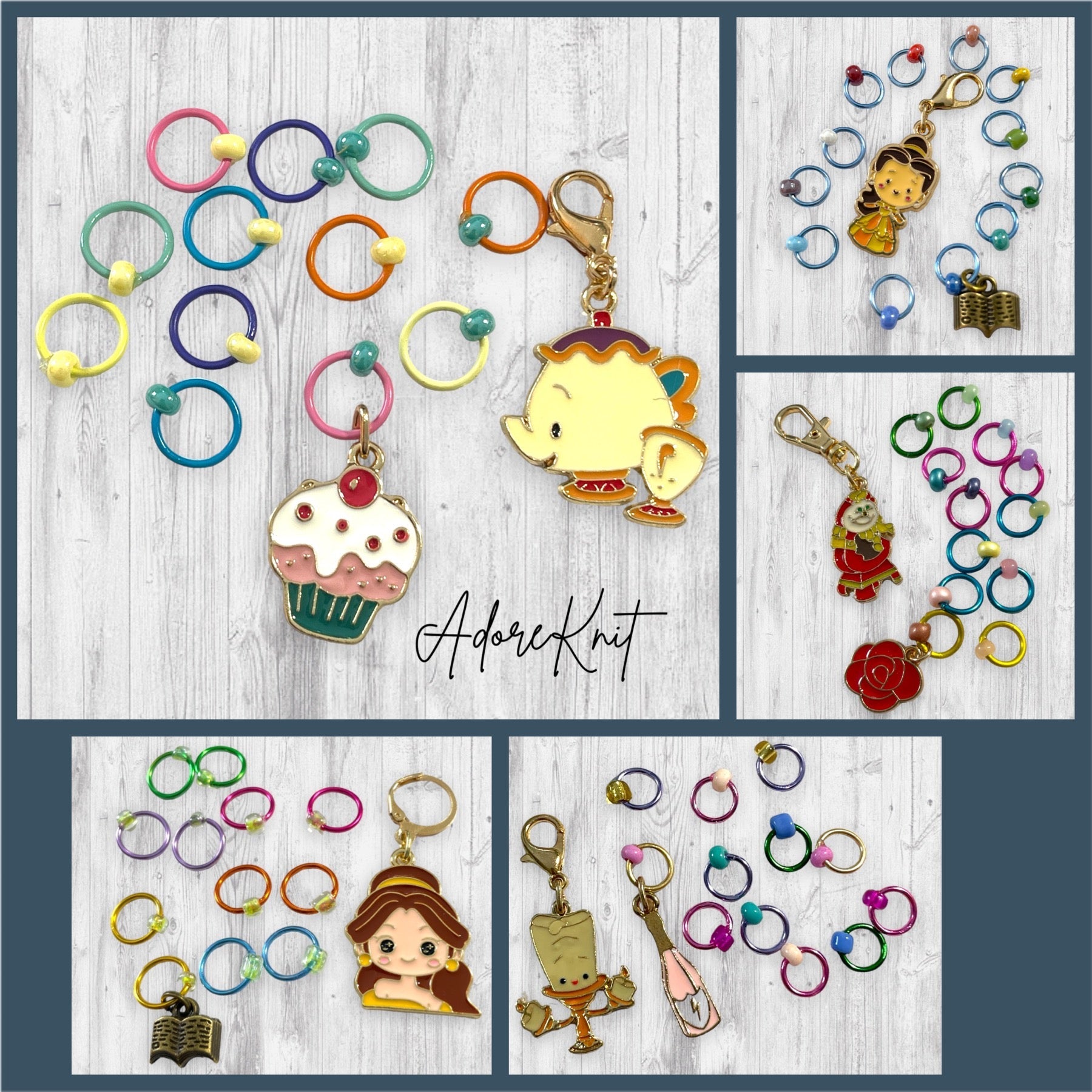 A Dreamy Far-off Look Pogress and Stitch Markers - AdoreKnit
